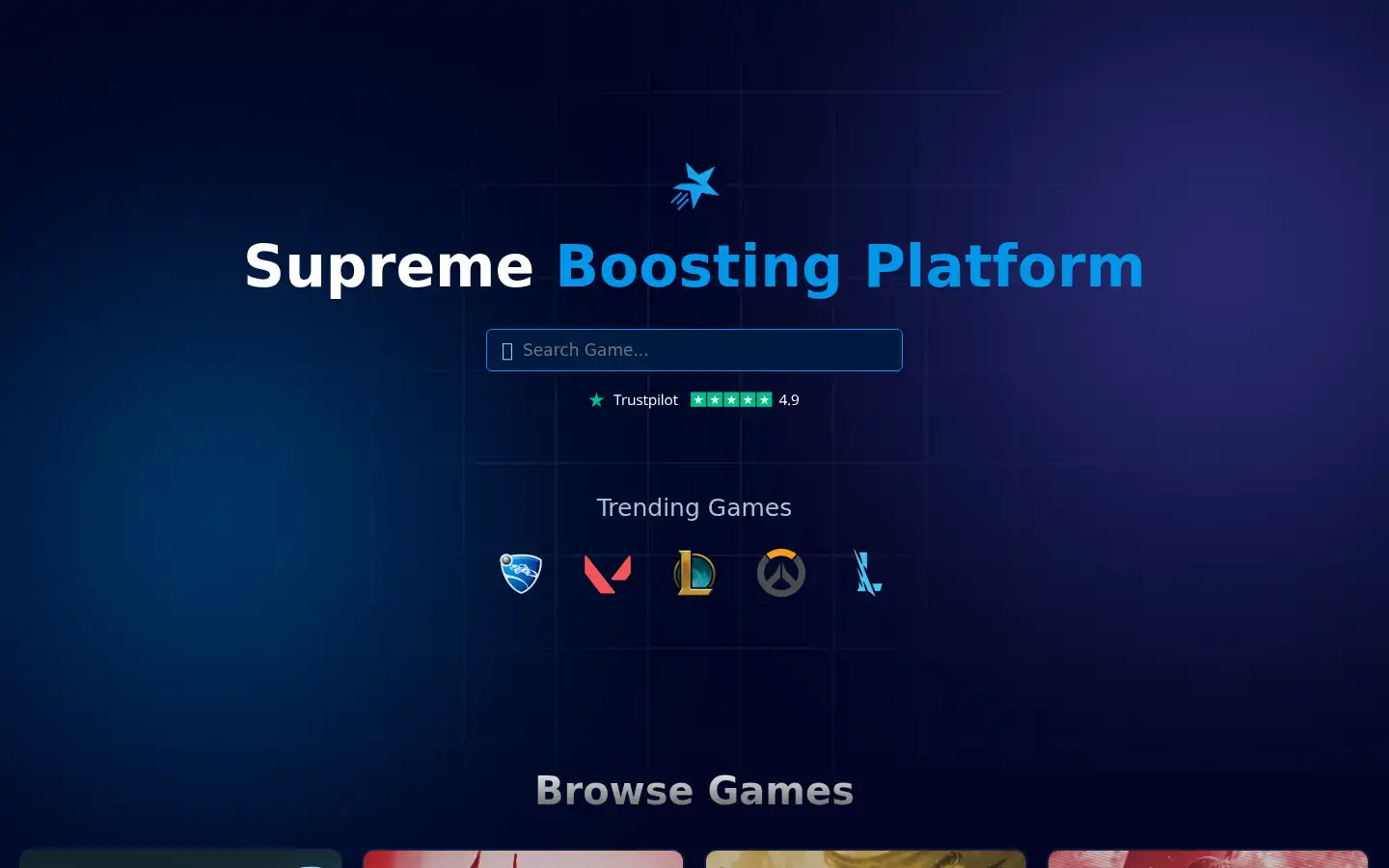 Screenshot of phrixboosting.com
