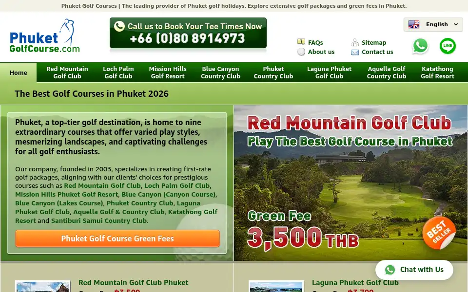 Screenshot of phuketgolfcourse.com