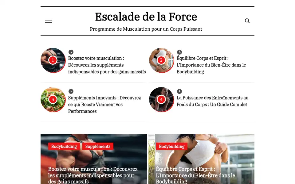 Screenshot of physicalfitnessarticles.net