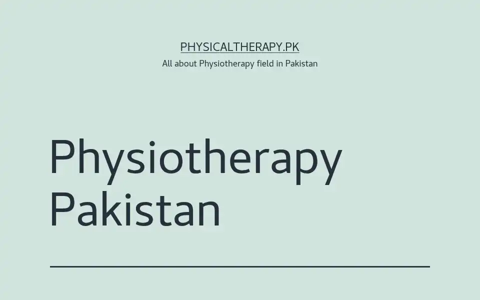 Screenshot of physicaltherapy.pk
