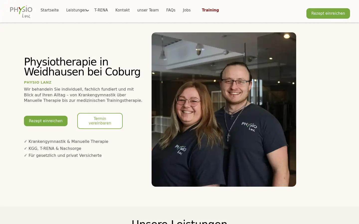 Screenshot of physio-lanz.de
