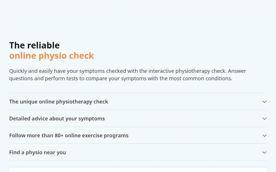 Screenshot of physiocheck.com.au