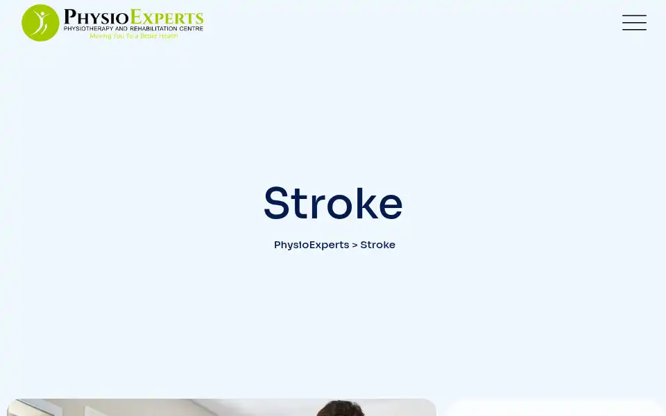 Screenshot of physioexperts.ca