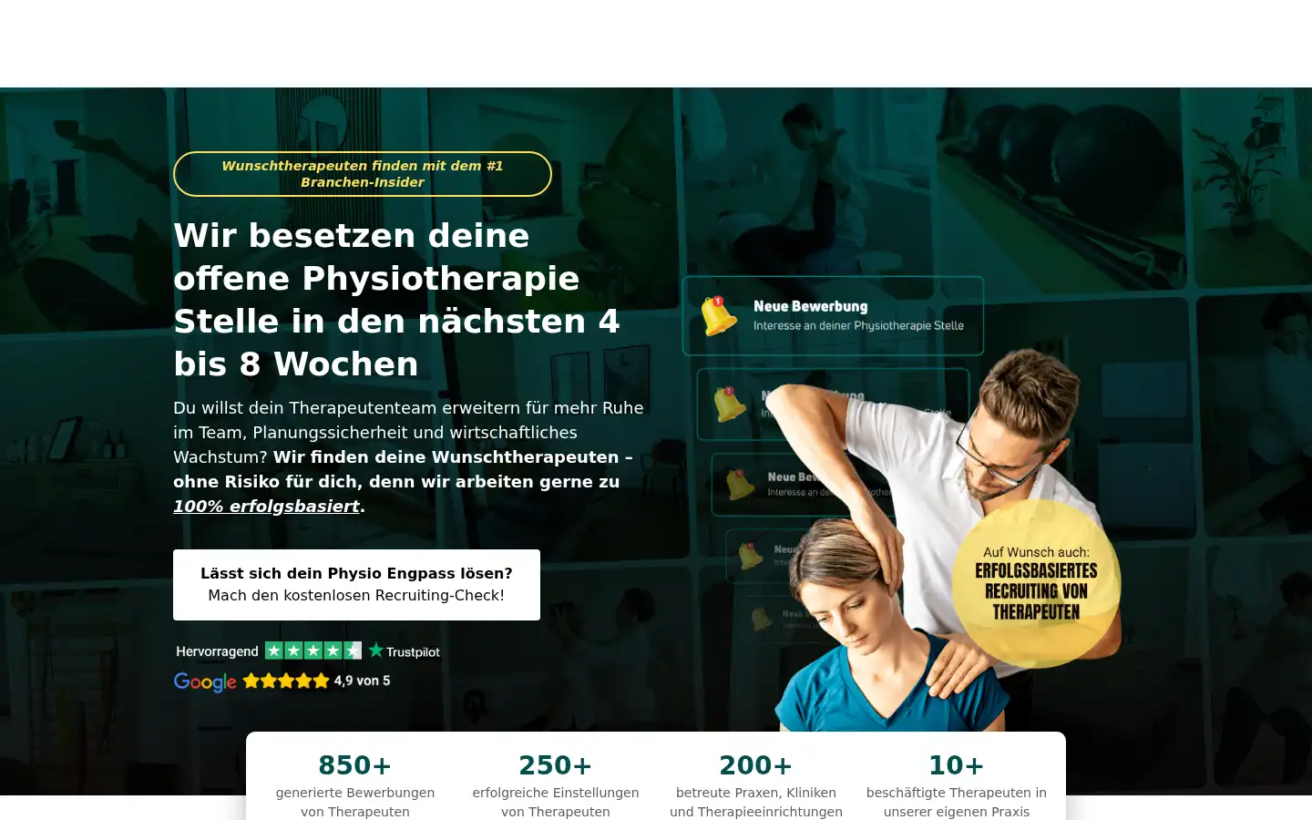 Screenshot of physiohero.de