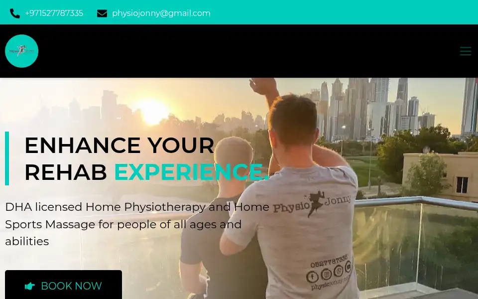 Screenshot of physiojonny.com