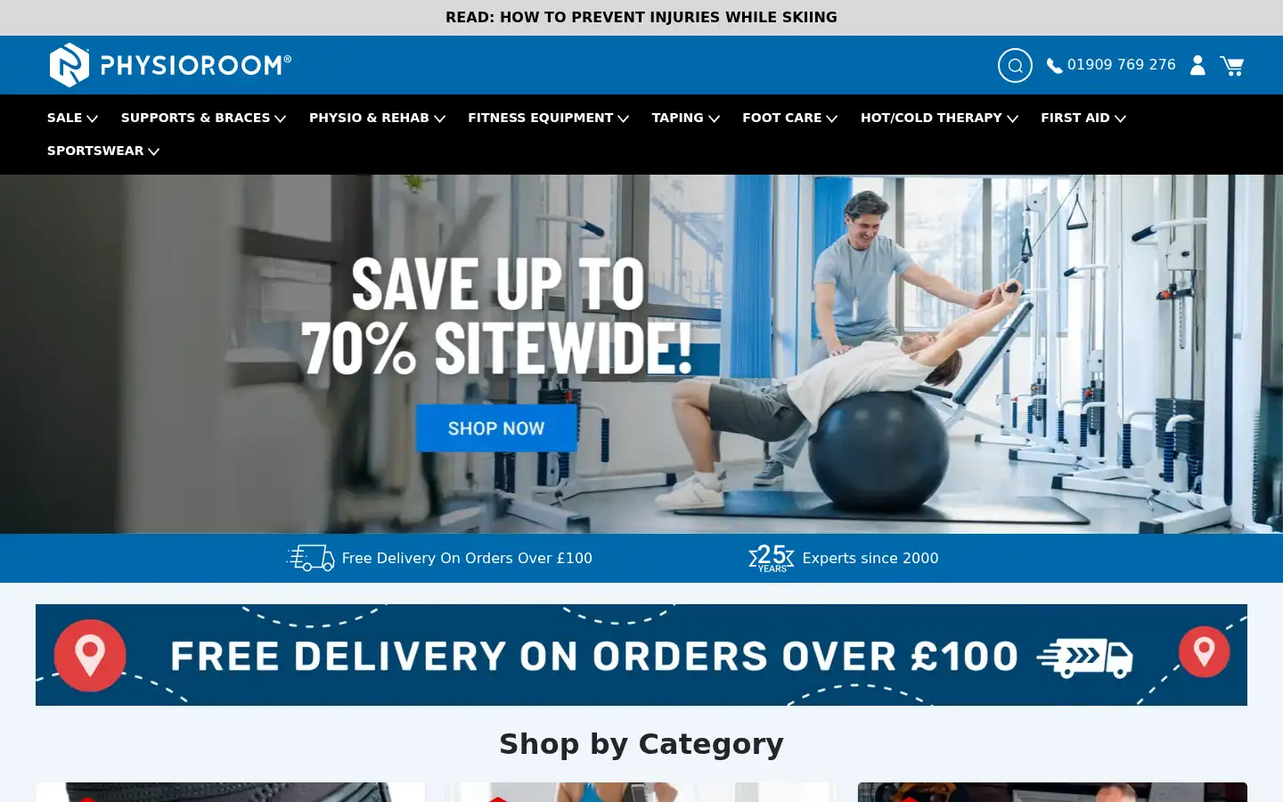 Screenshot of physioroom.com