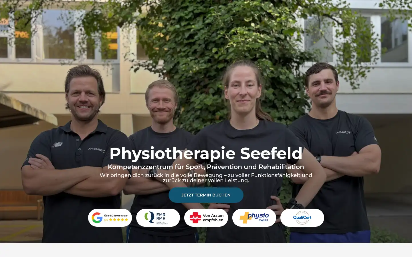 Screenshot of physiotherapie-seefeld-zuerich.ch