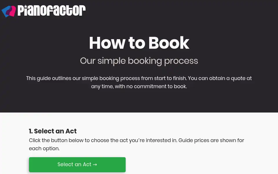 Screenshot of pianofactor.co.uk