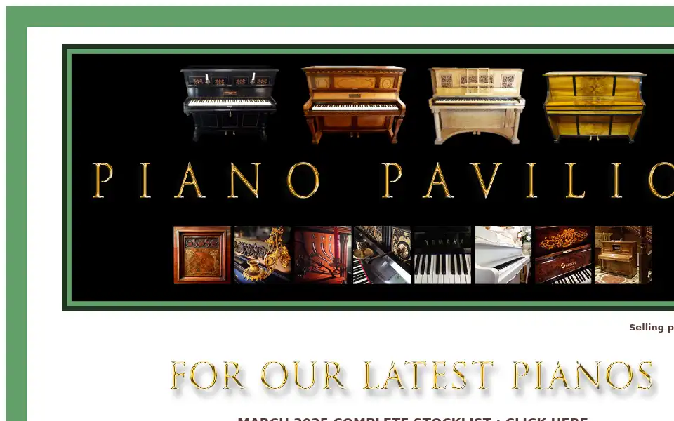 Screenshot of pianopavilion.com