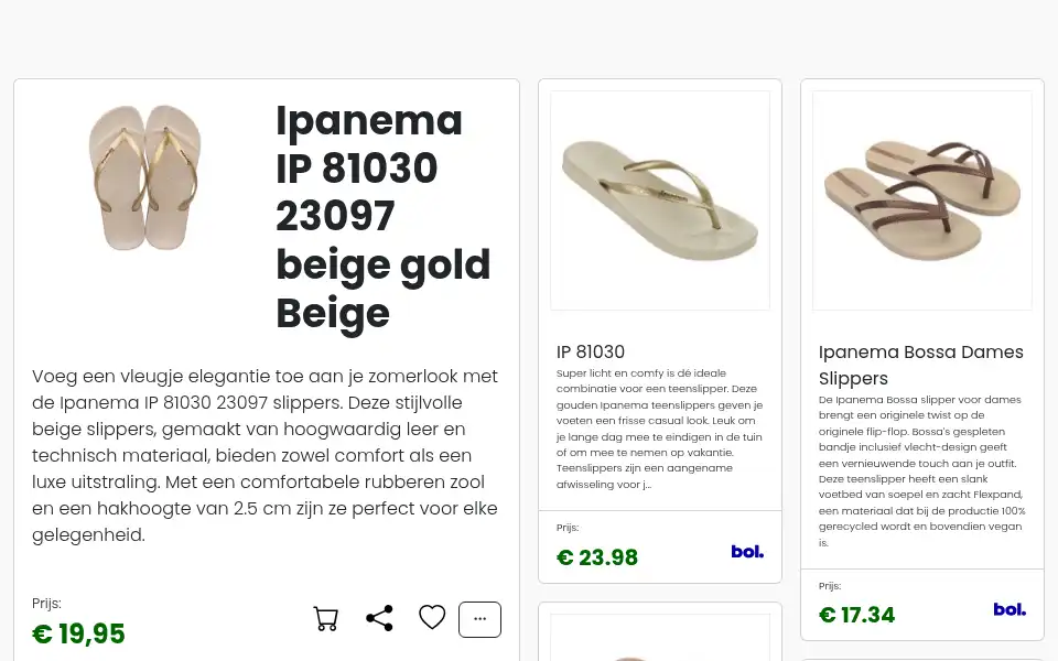 Screenshot of piccolino.nl
