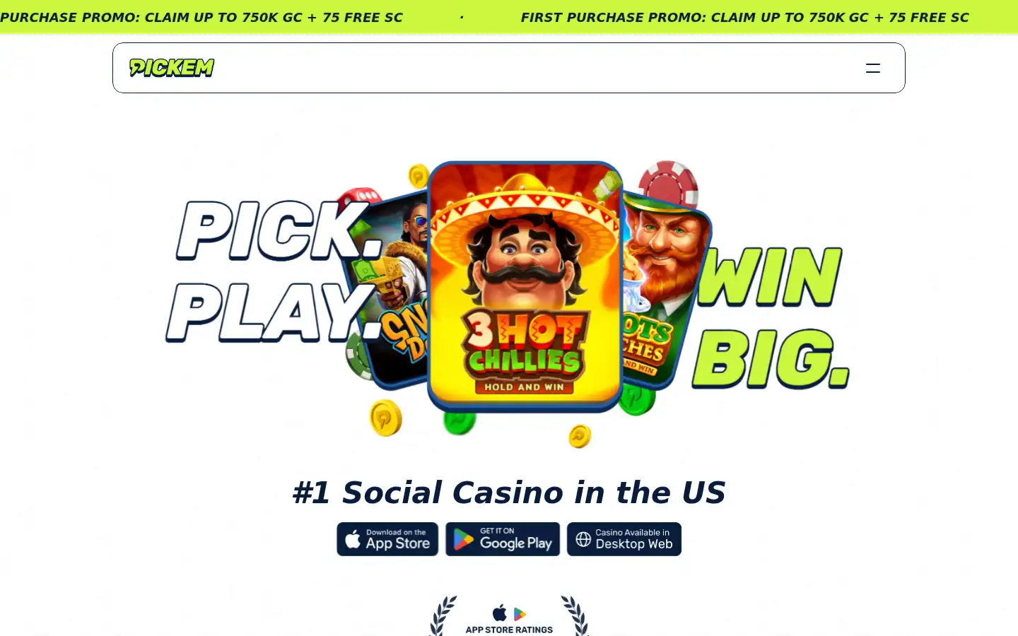 Screenshot of pickem.social