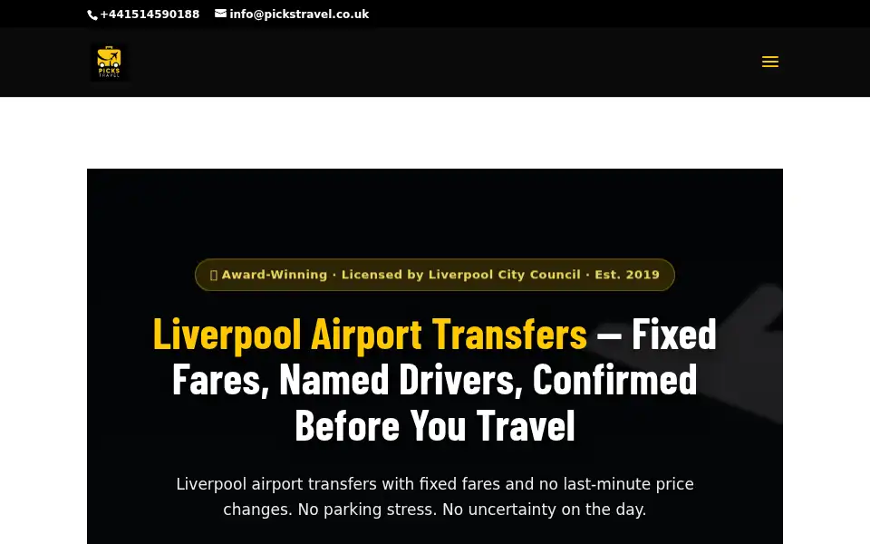 Screenshot of pickstravel.co.uk