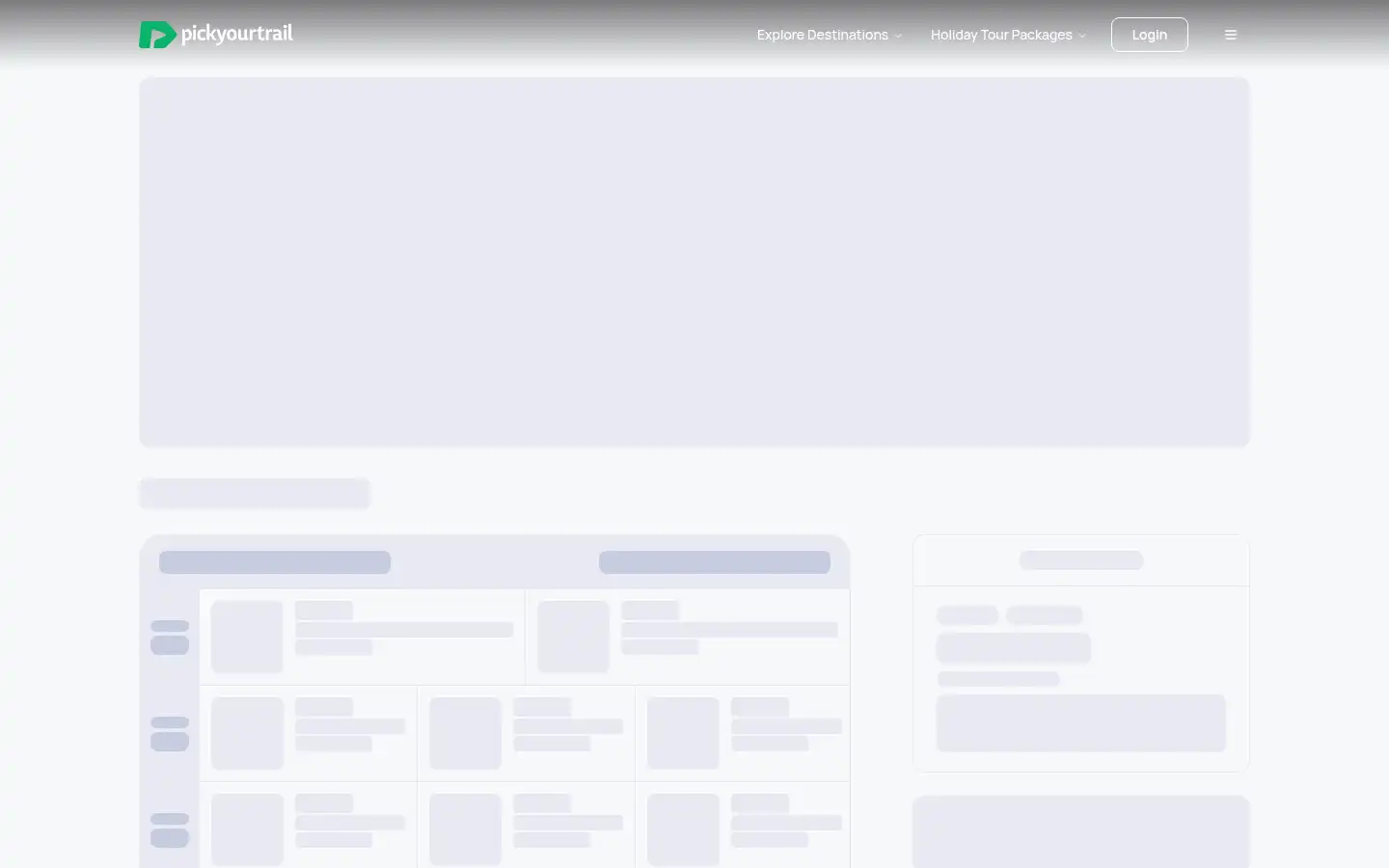 Screenshot of pickyourtrail.com