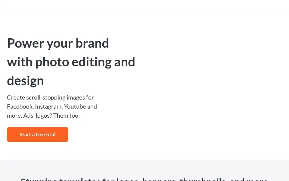 Screenshot of picmonkey.com