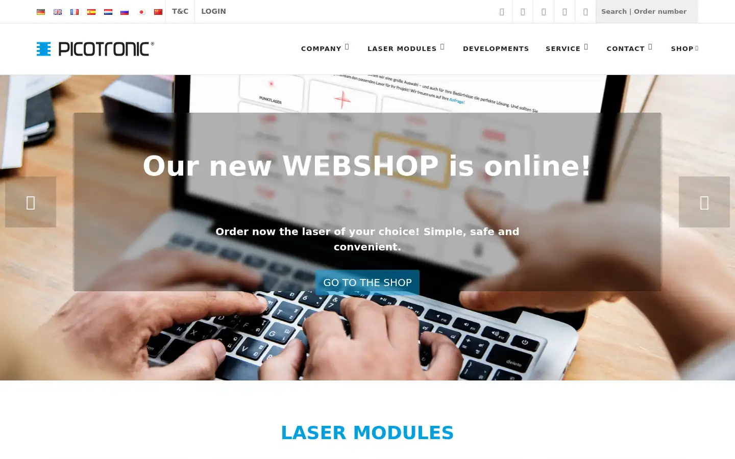 Screenshot of picotronic.de