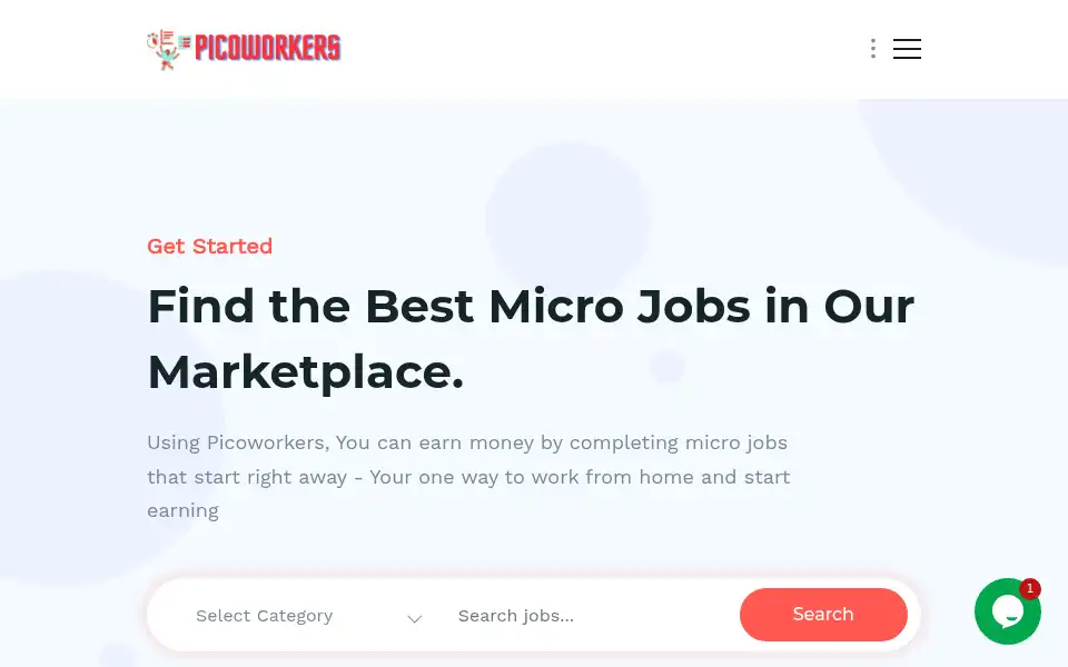 Screenshot of picoworkers.net