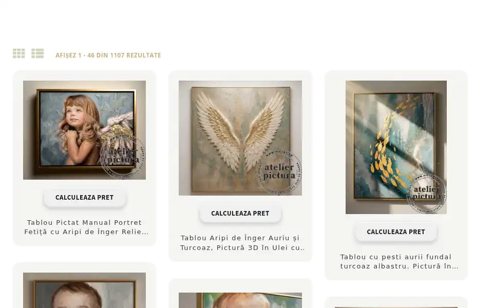 Screenshot of pictat.ro