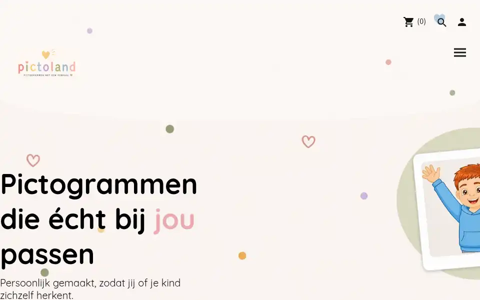 Screenshot of pictoland.nl