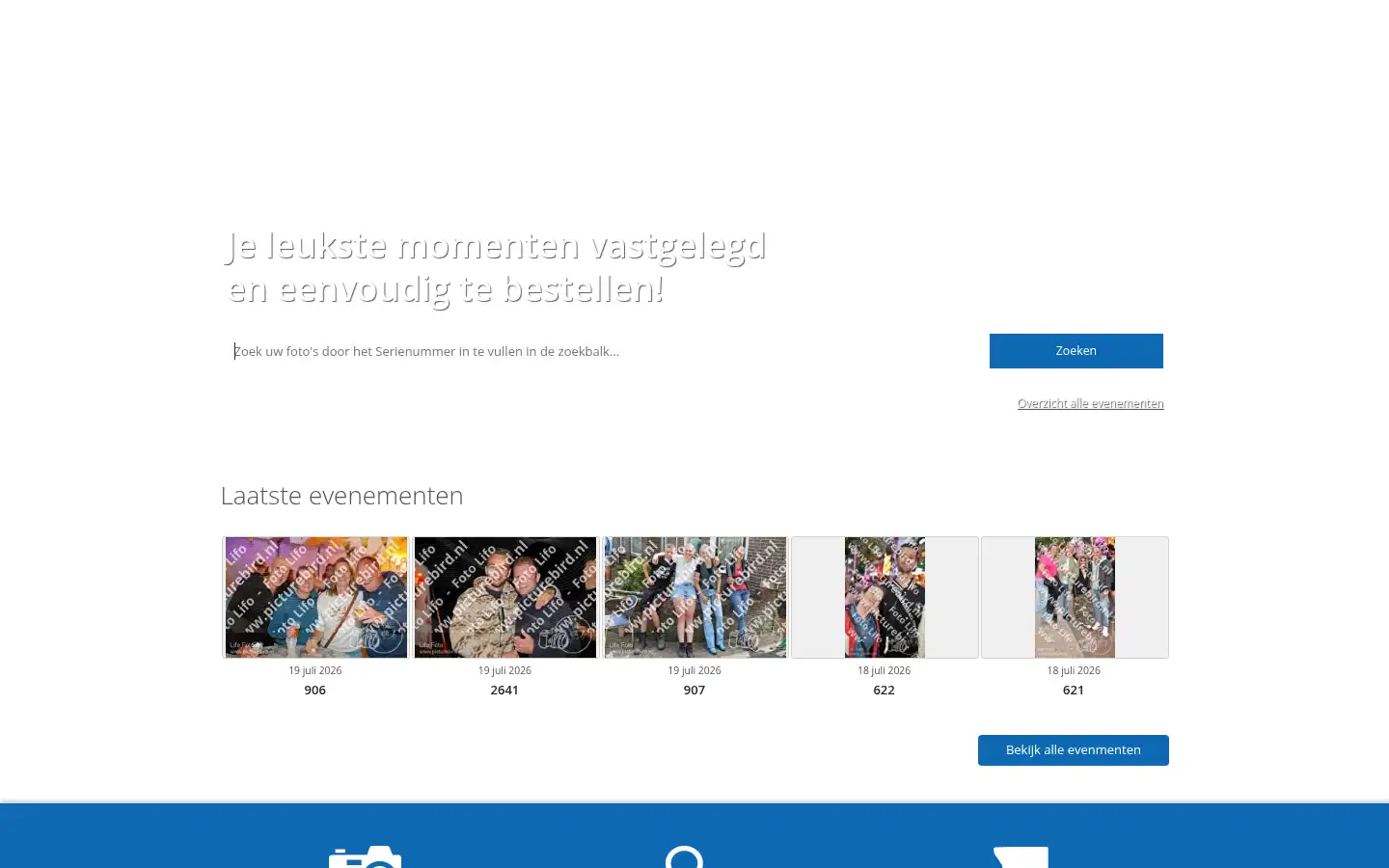 Screenshot of picturebird.nl