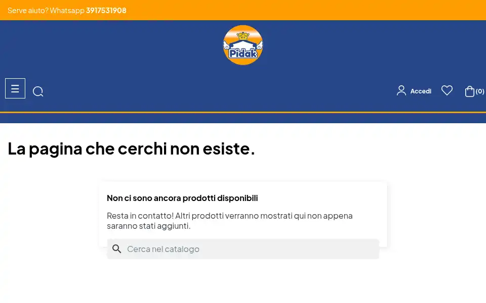 Screenshot of pidakshop.com