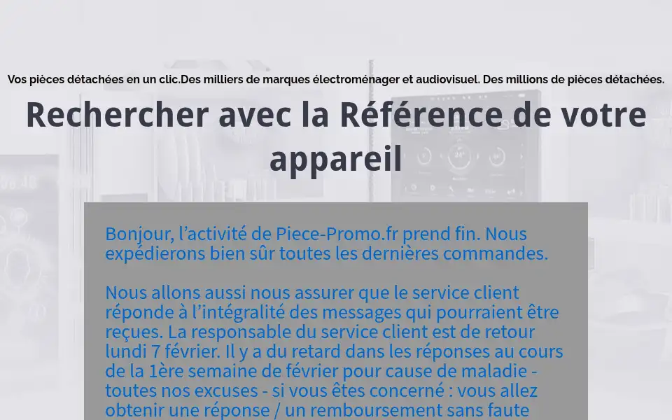 Screenshot of piece-promo.fr