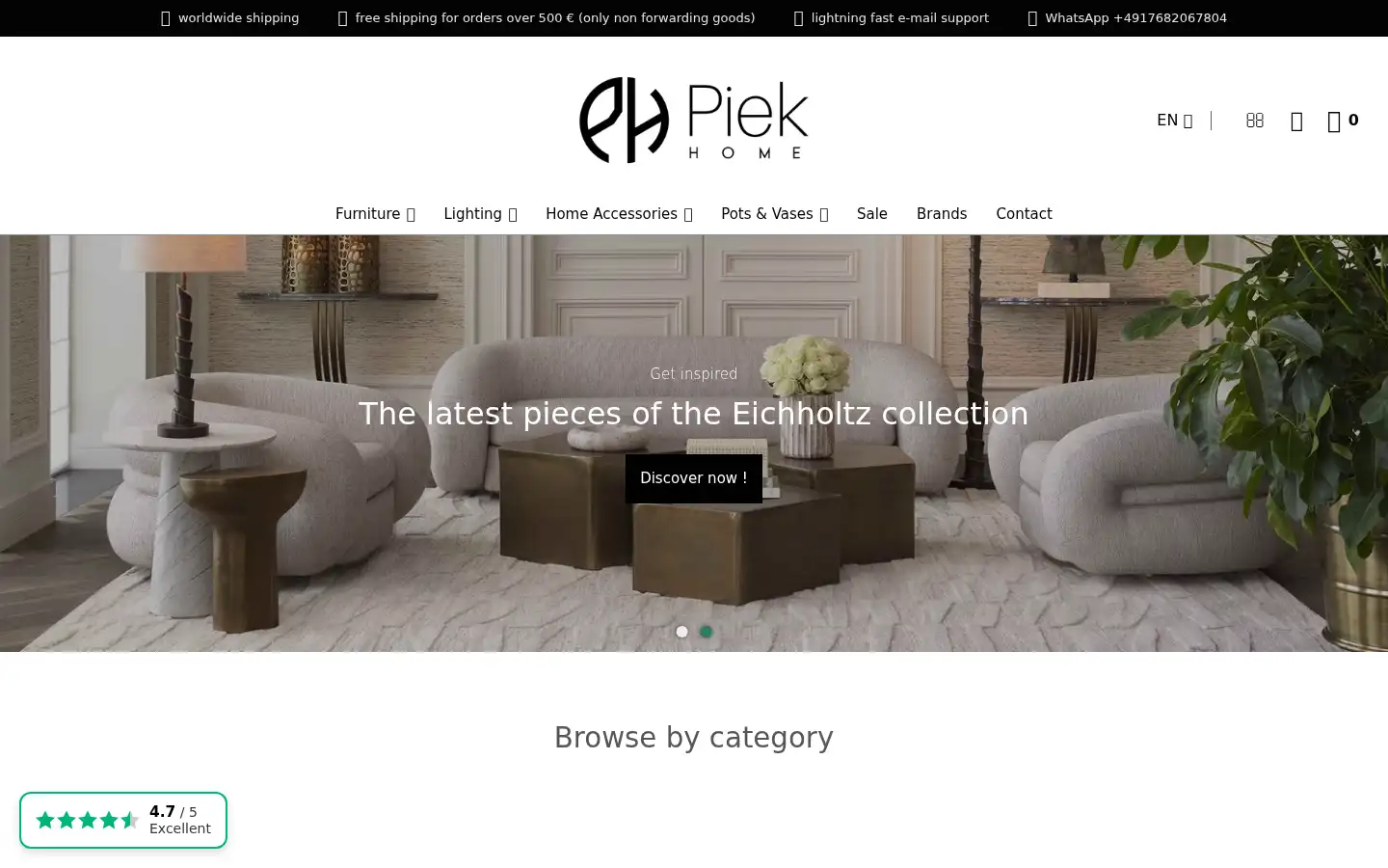 Screenshot of piekhome.de