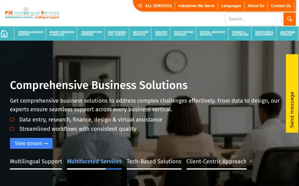 Screenshot of piemultilingual.com