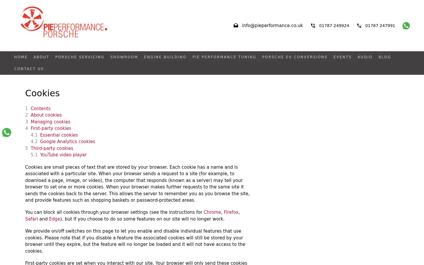 Screenshot of pieperformance.co.uk