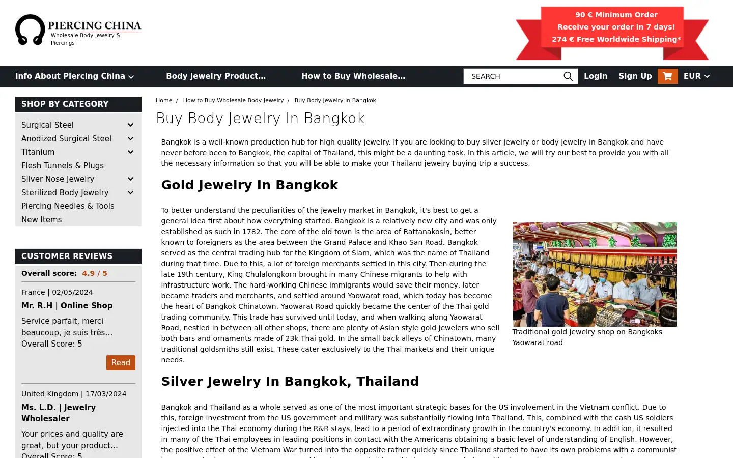 Screenshot of piercingchina.com