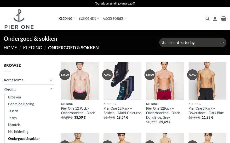Screenshot of pierone-nl.com
