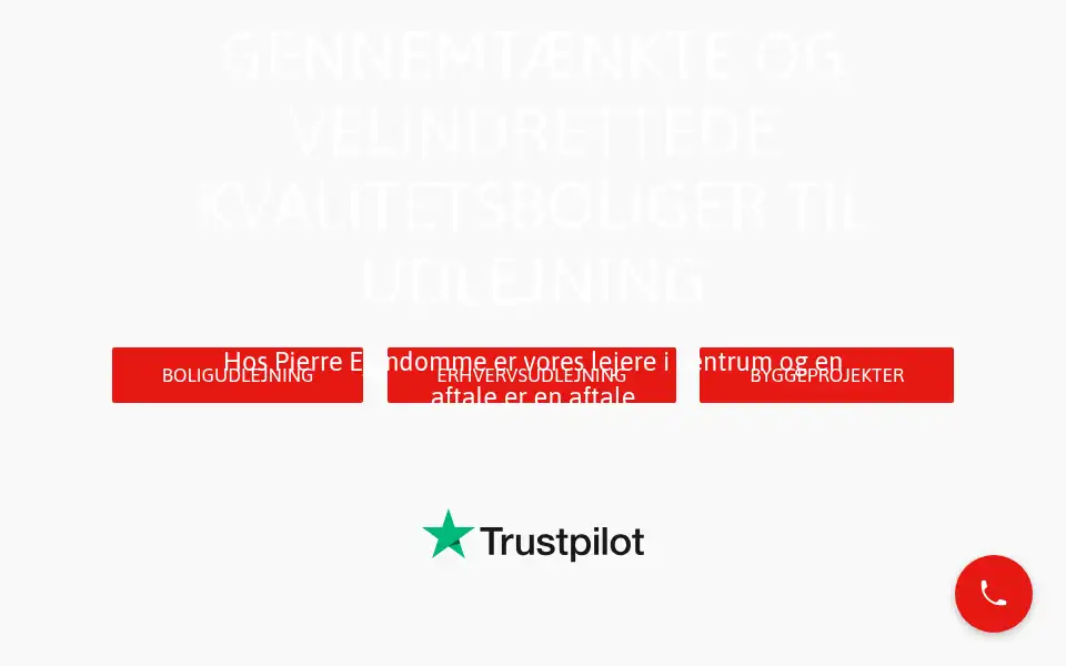 Screenshot of pierre-ejendomme.dk