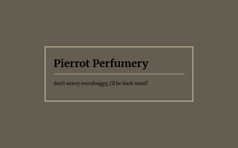 Screenshot of pierrotperfumery.bigcartel.com