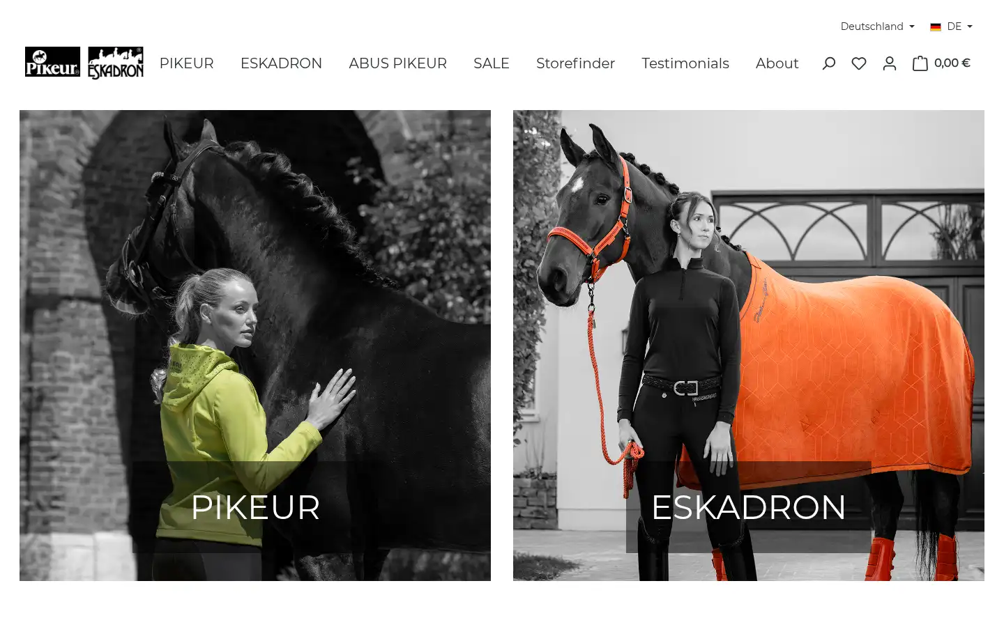 Screenshot of pikeur.de