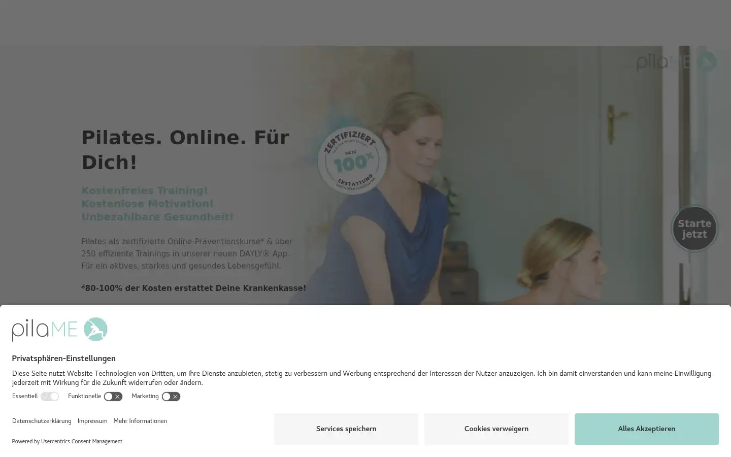 Screenshot of pila-me.de