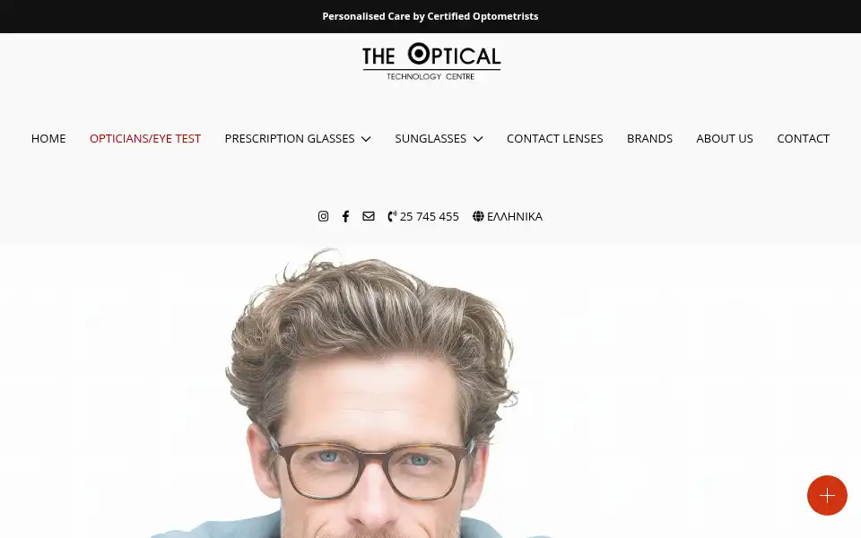 Screenshot of pilasaopticals.com