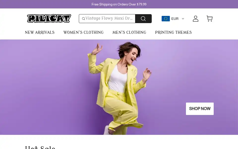 Screenshot of pilicat.com