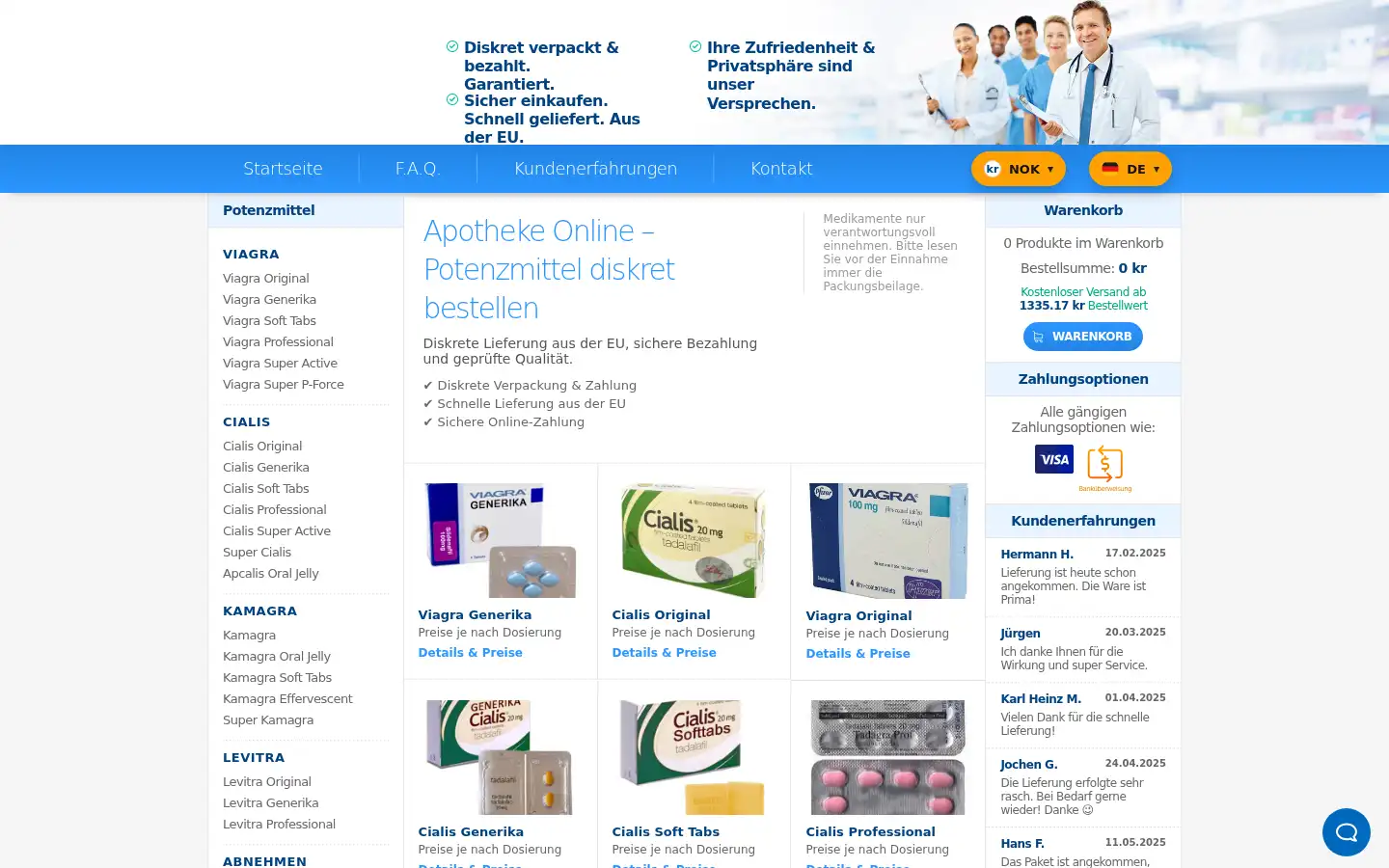 Screenshot of pillenhaus.de