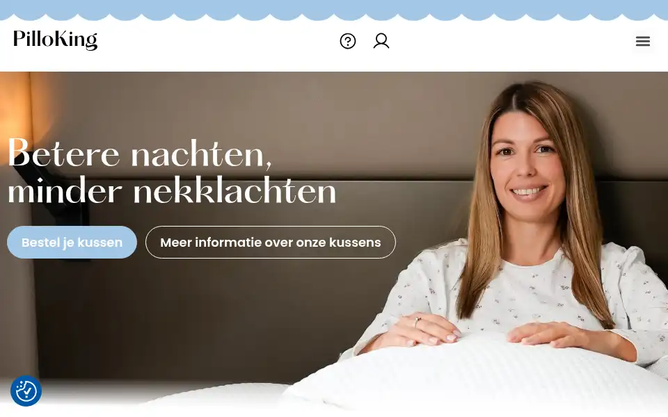 Screenshot of pilloking.nl