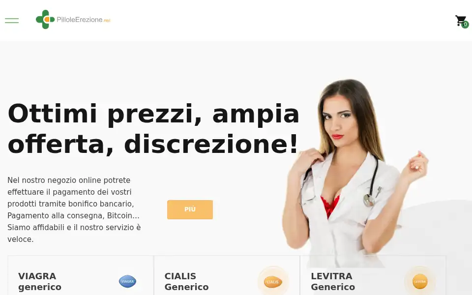 Screenshot of pilloleerezione.net