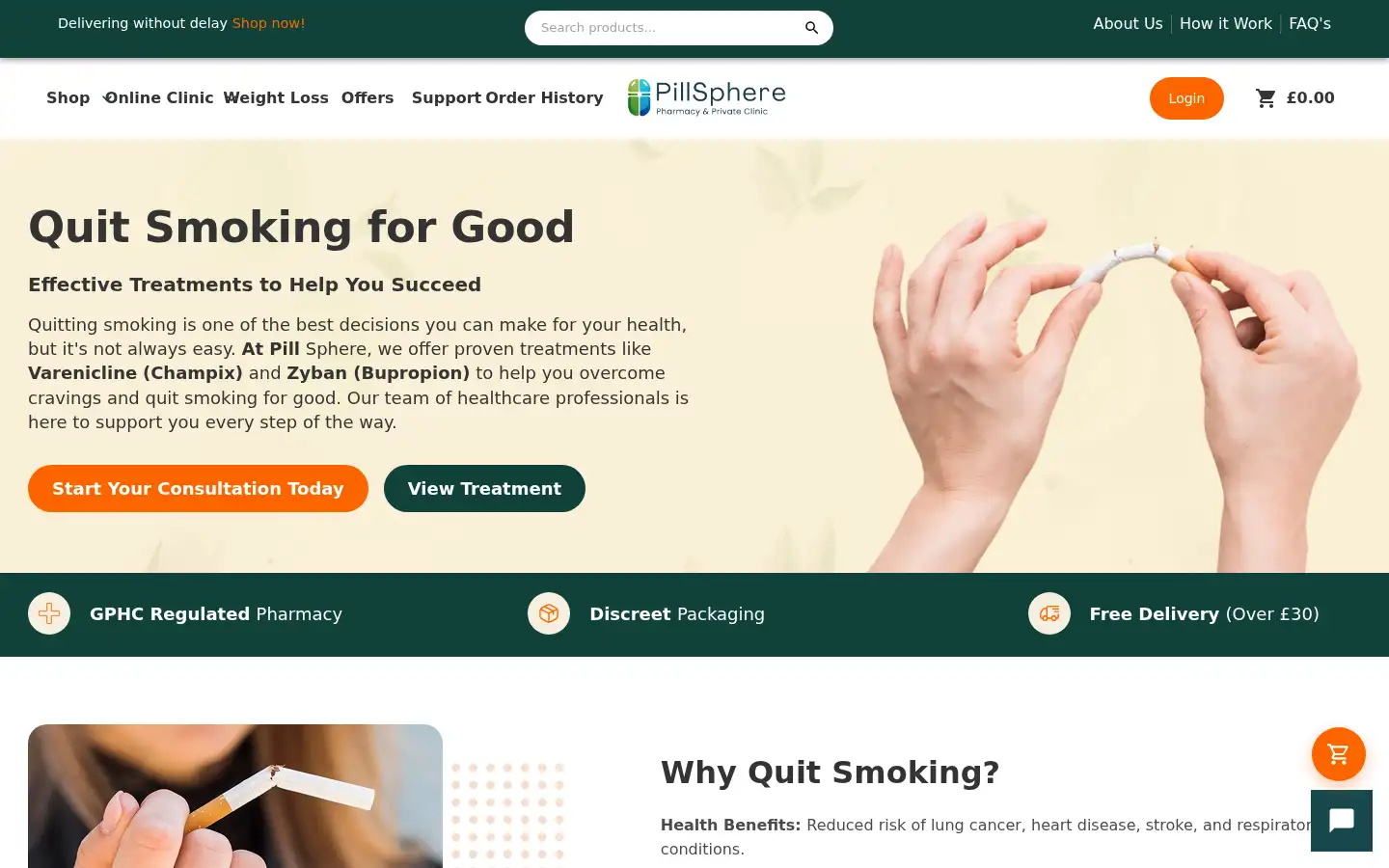 Screenshot of pillsphere.com