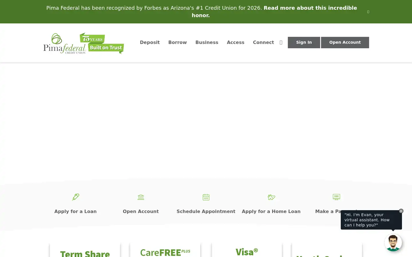 Screenshot of pimafederal.org