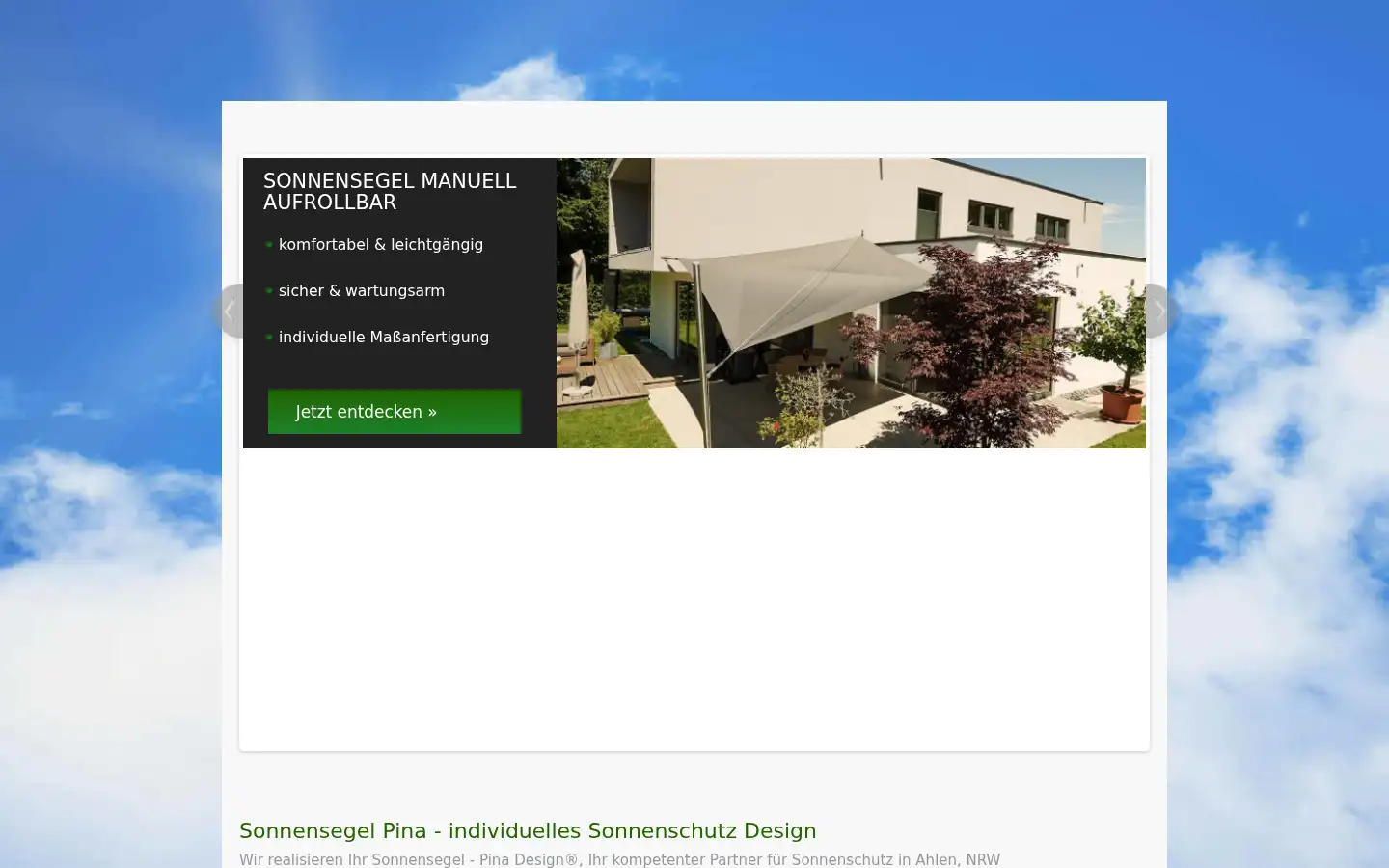 Screenshot of pina-design.de