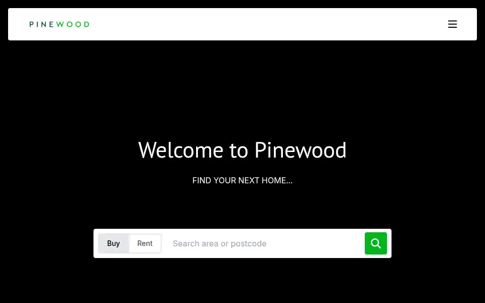 Screenshot of pinewoodproperties.co.uk