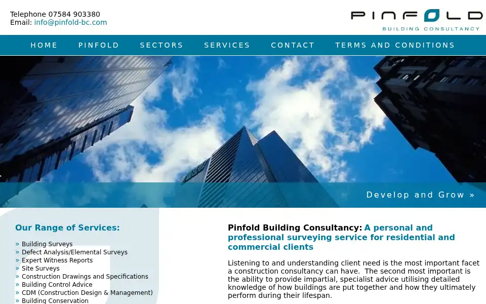 Screenshot of pinfold-bc.com