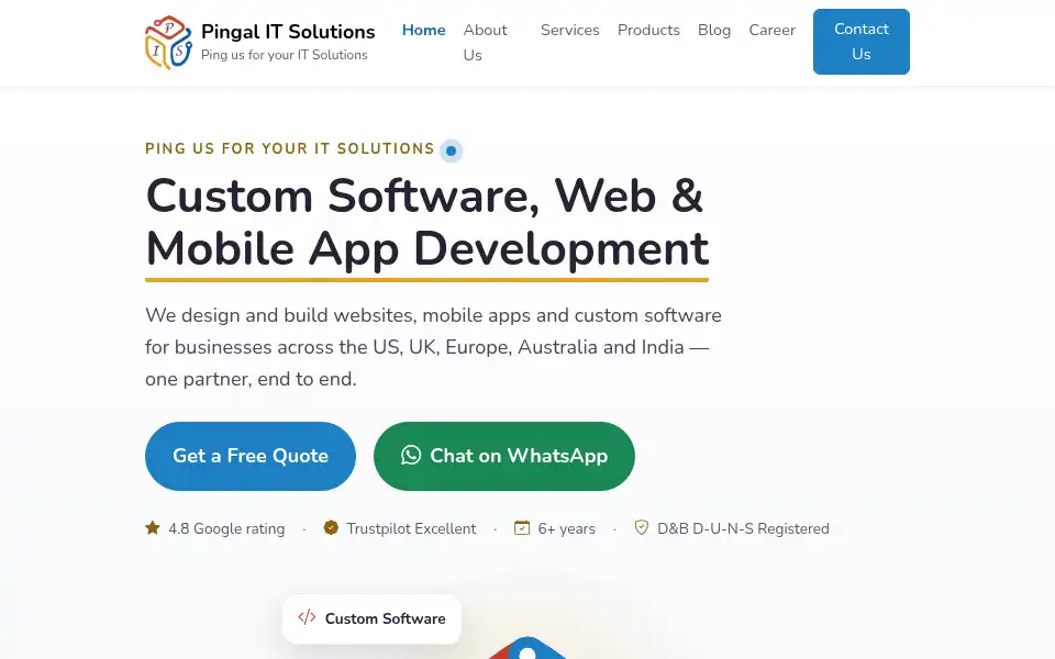 Screenshot of pingalit.com