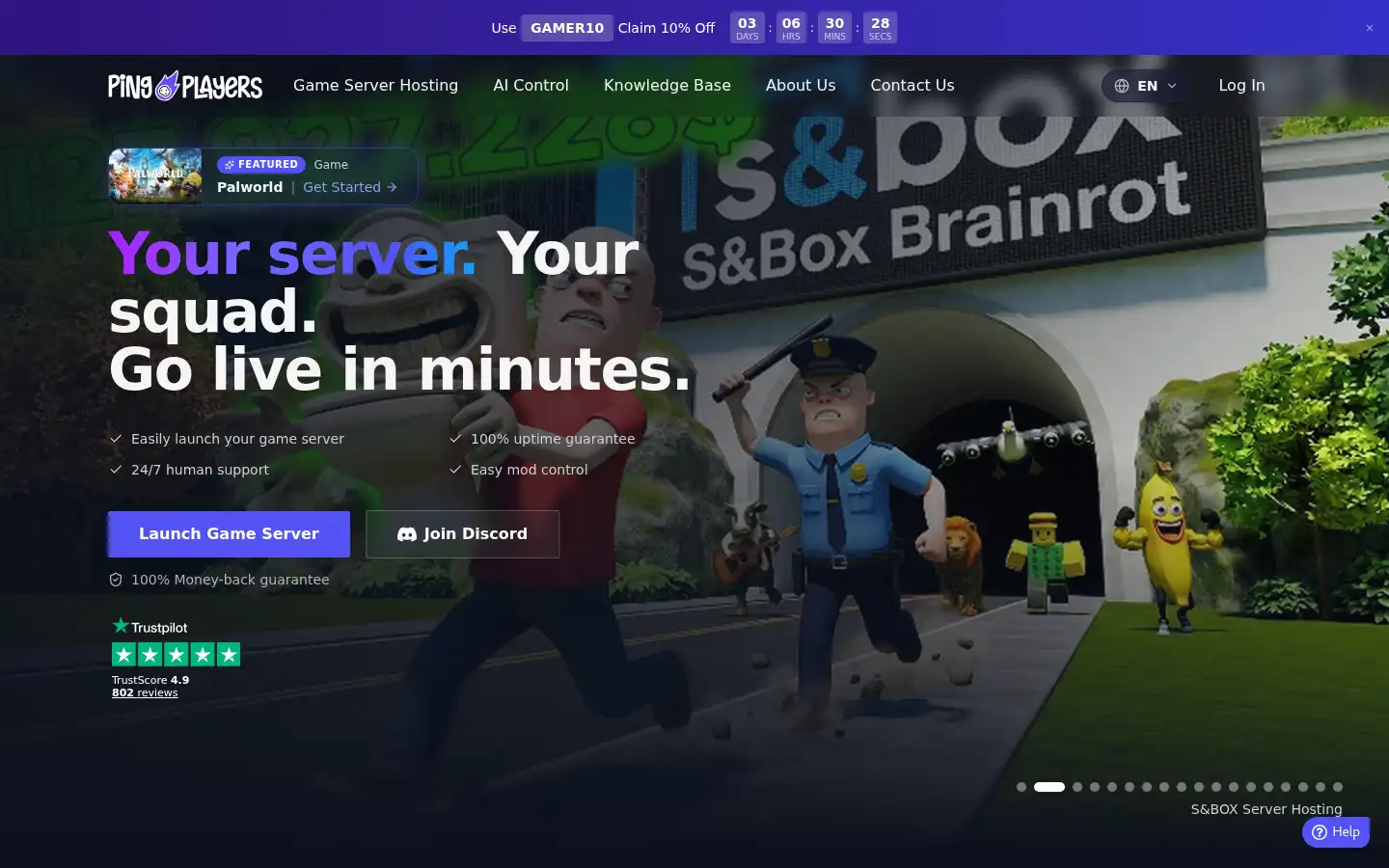 Screenshot of pingplayers.com