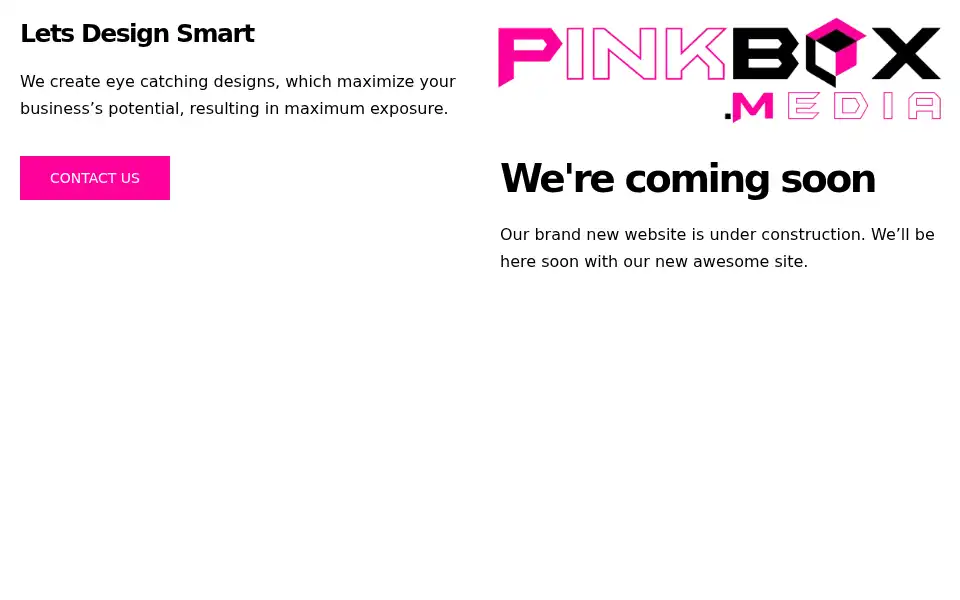 Screenshot of pinkbox.media