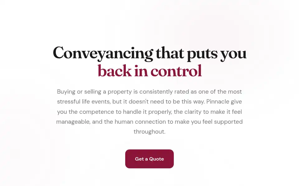 Screenshot of pinnacle.law