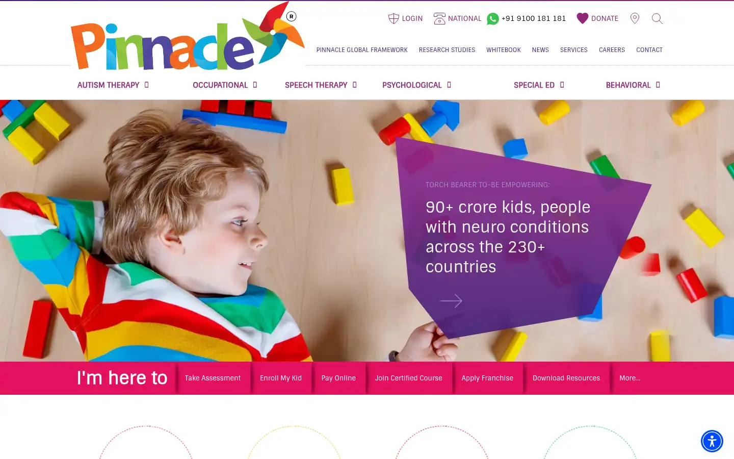 Screenshot of pinnacleblooms.org