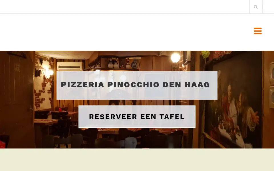 Screenshot of pinocchiodenhaag.nl